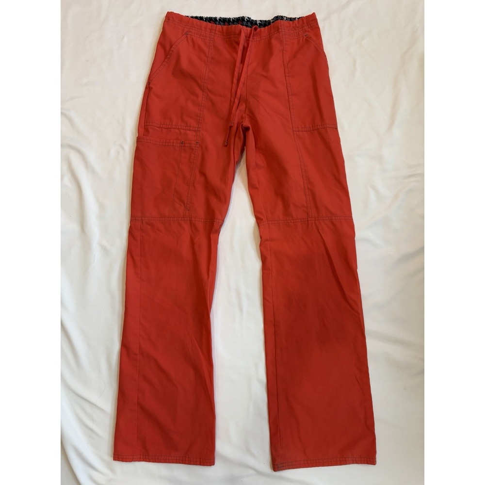 Scrubstar Scrub Pants Extra Small Red Orange Comfort Waist